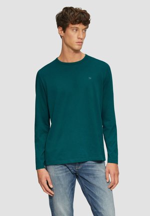 s.Oliver MIT LOGO-DETAIL - Long sleeved top - petrol