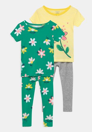 FLOWER 2 PACK - Pyjama - green/yellow