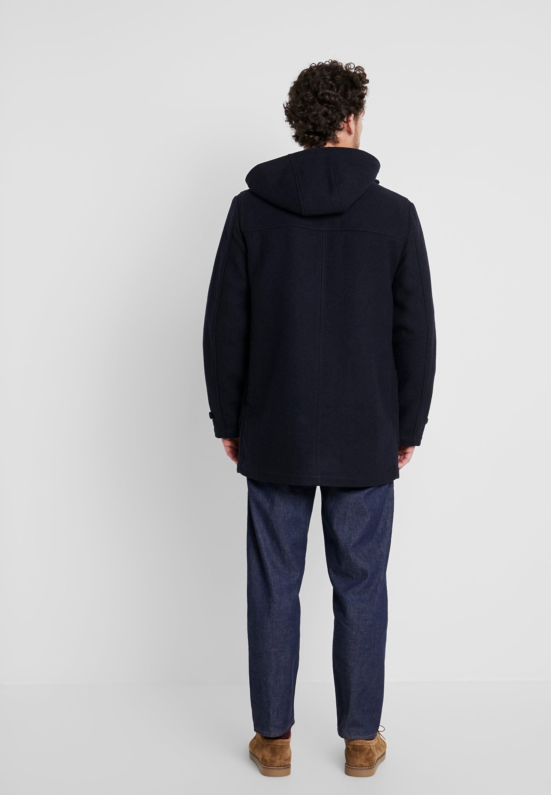 Farah POPPLETON DUFFLECOAT Manteau court true navybleu Manteau regular en laine à capuche Navy Outlet