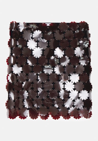 Rabanne EXCLUSIVE RHODOID SKIRT - Omlottkjol - ruby red