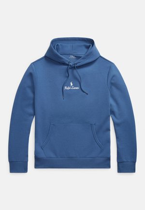 LOGO DOUBLE-KNIT HOODIE - Bluză de molton - night navy