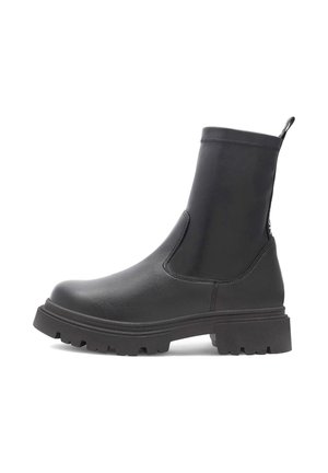 Stivaletti con plateau - black