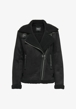 ONLY ONLNEWDIANA AVIATOR - Giacca in similpelle - black