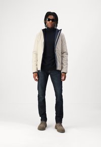 K-Way JACK WARM DOUBLE UNISEX - Vinterjakker - blue depth/beige grey