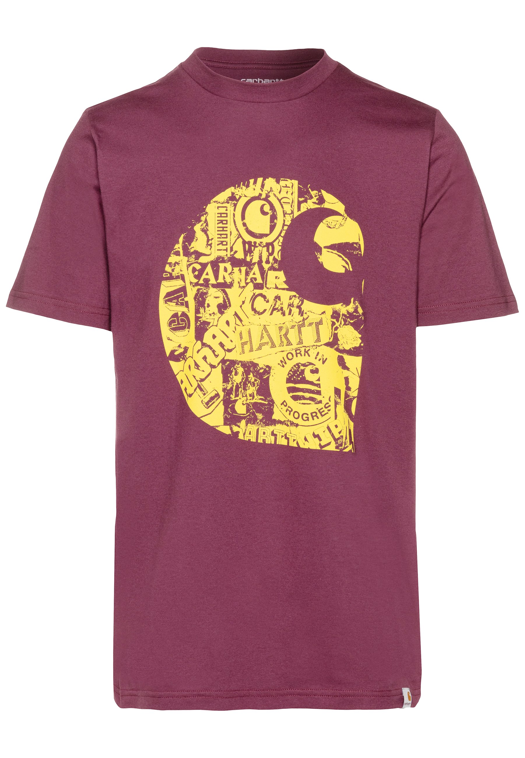 Carhartt WIP COLLAGE T shirts med print shiraz Carhartt WIP COLLAGE - T-shirts med print - shiraz / sunflower