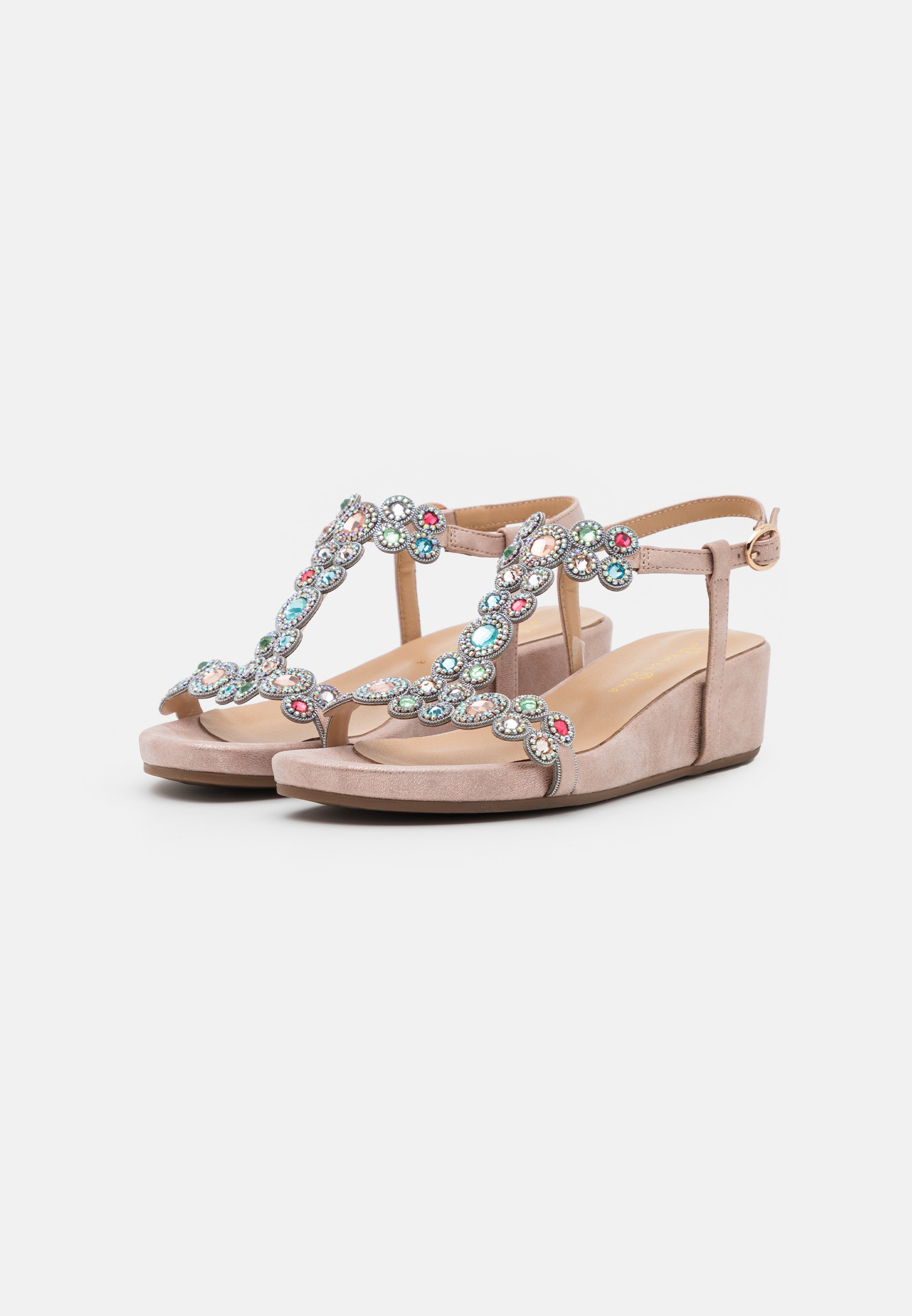 Alma en Pena Sandalias de cuña - lisboa rose/rosa - Zalando.es