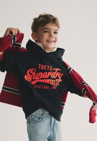 Superdry & Co OLDER LOGO - REGULAR FIT - Luvtröja - navy