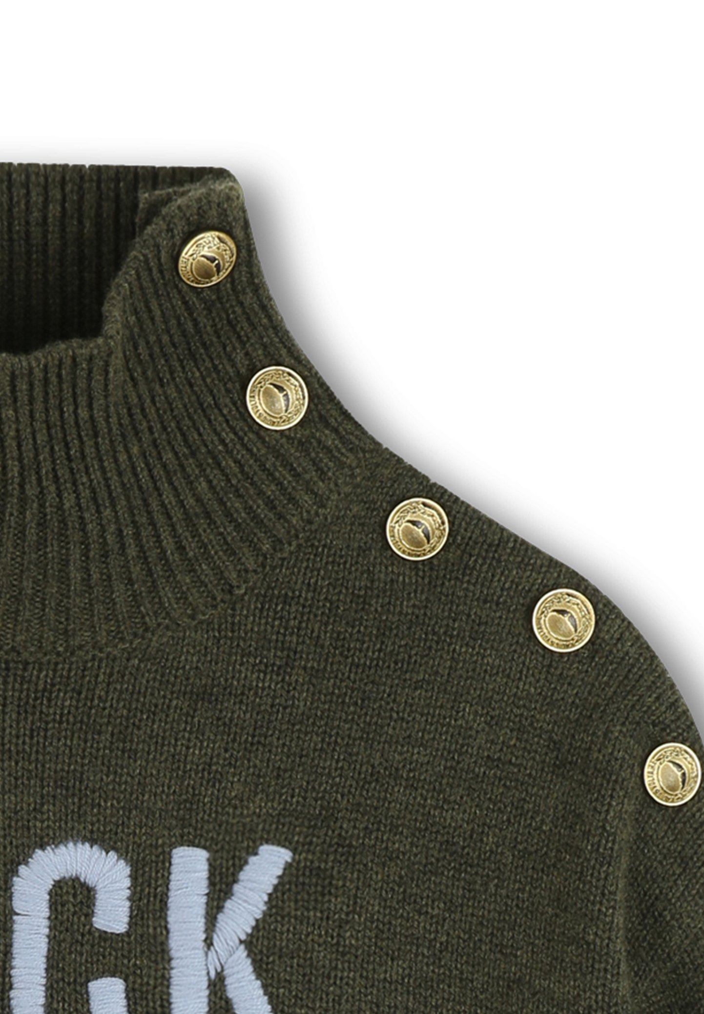 Zadig & Voltaire POLO NECK - Strickpullover - green marl