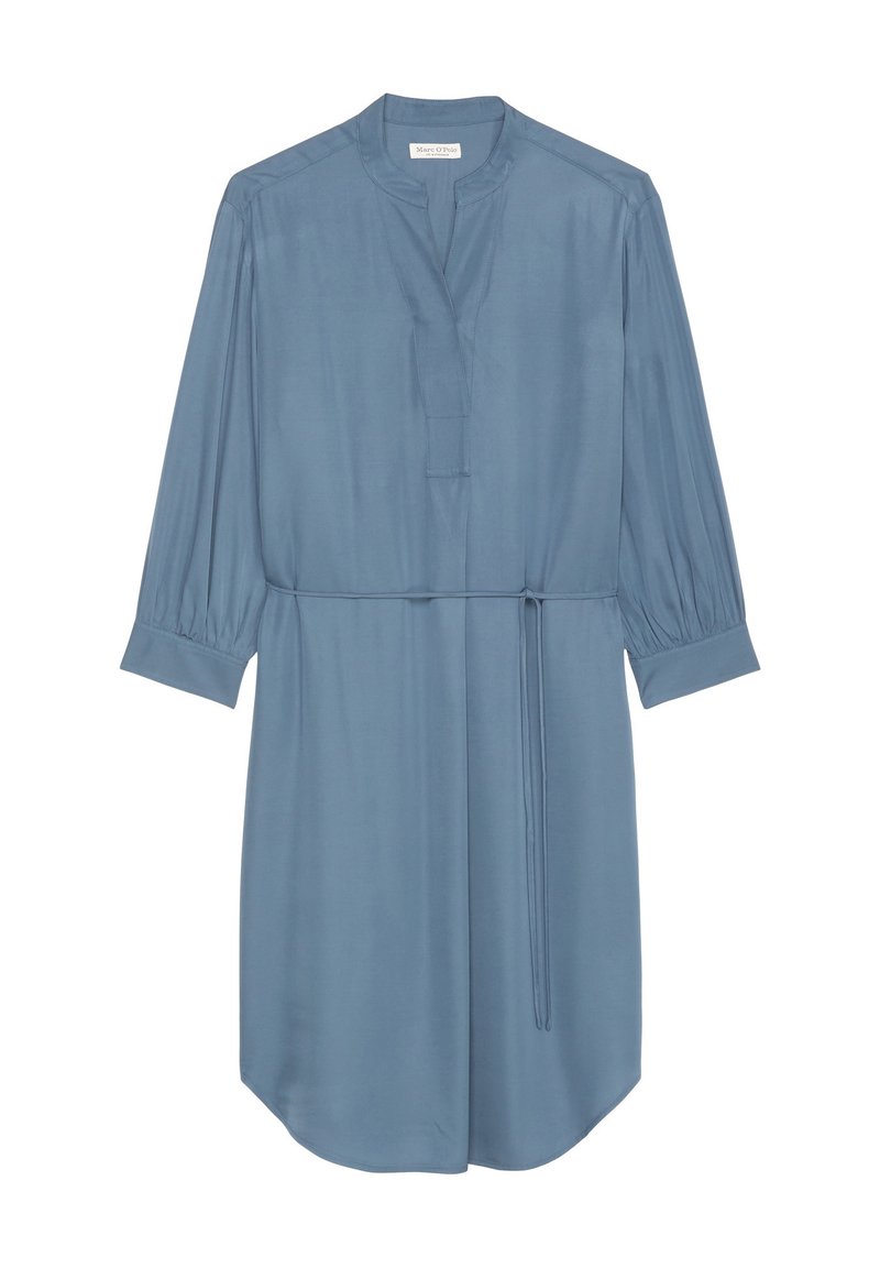 Marc O'Polo STYLE DETAILED PLACKET - Day dress - hazy blue/blue - Zalando