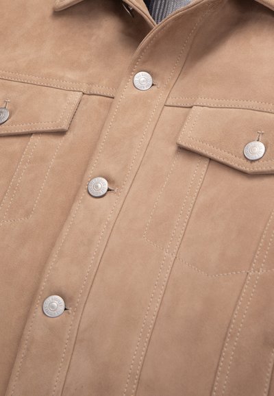 The Kooples Veste en cuir - beige