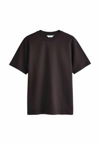 Next - REGULAR FIT SMART SOFT TOUCH HEAVYWEIGHT
 - Basic T-shirt - chocolate brown Thumbnail Image 1