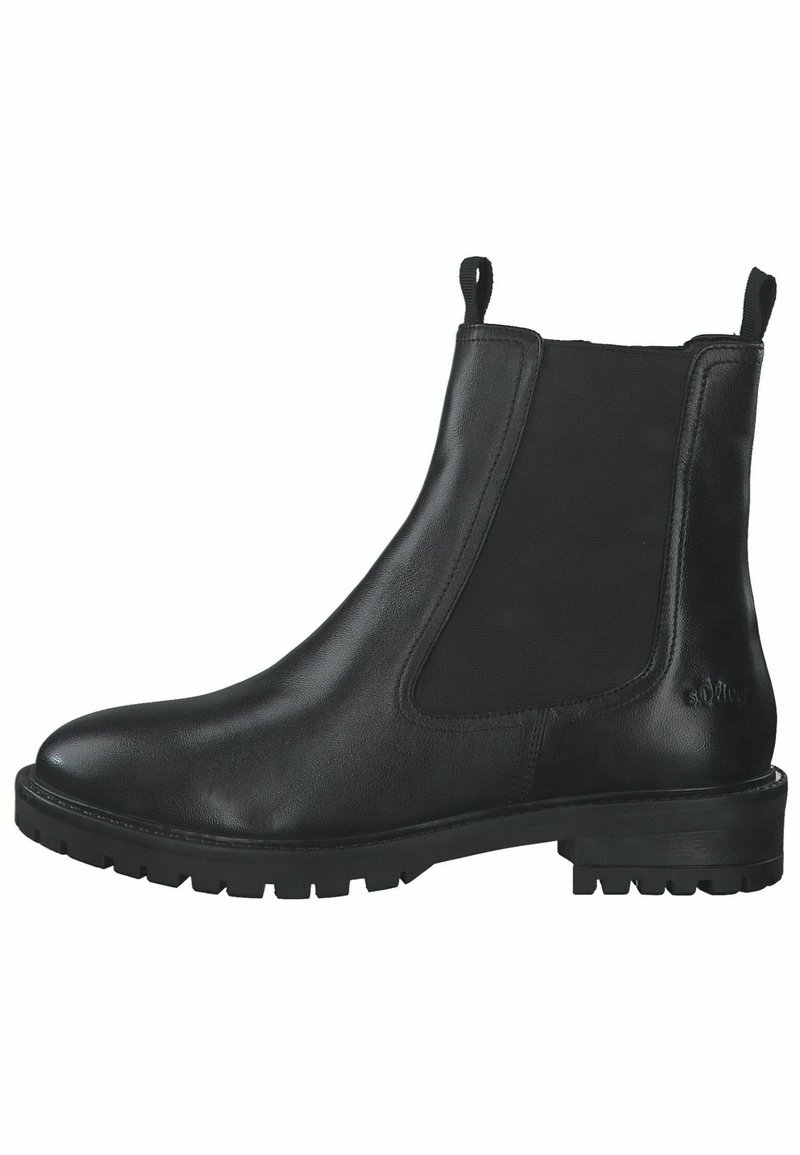 s.Oliver Botines con plataforma - black