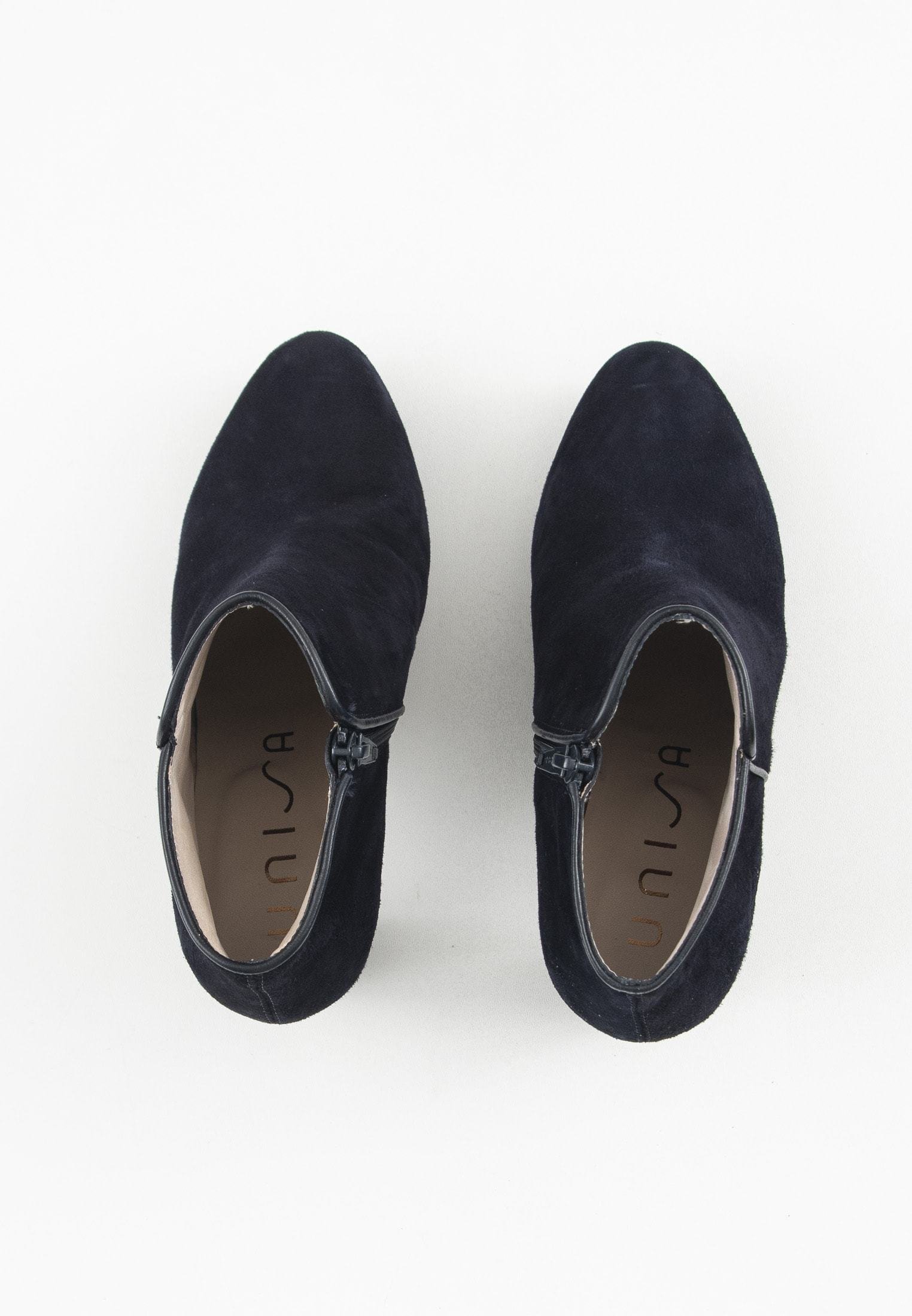 Unisa Dames Enkellaarsjes Blauw sue bootie th | Van den Assem