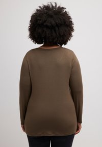 Ulla Popken Maglietta a manica lunga - dark brown