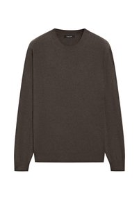 Massimo Dutti CREW NECK - Trui - dark brown/donkerbruin - Zalando.nl