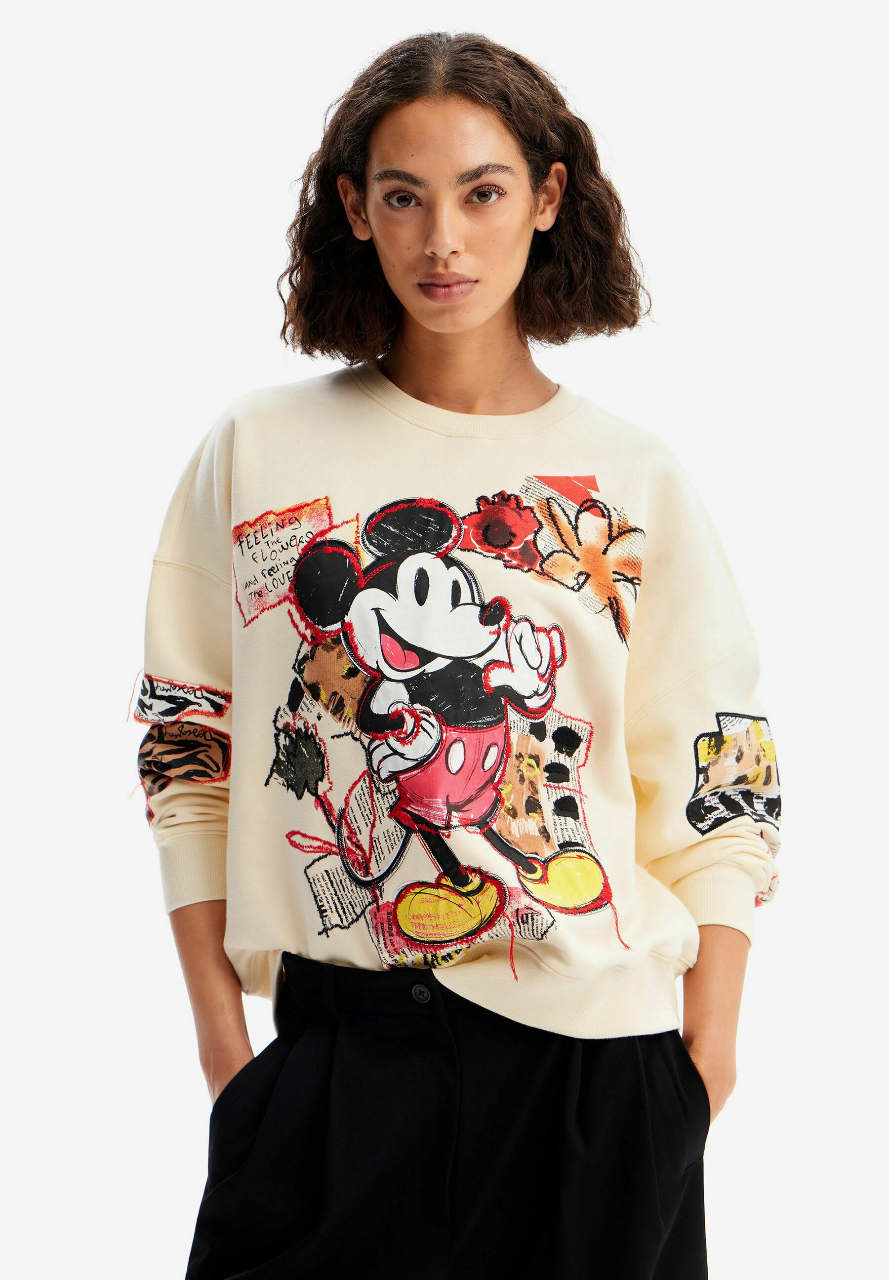 Desigual Mickey Mouse Kapuzenpulli Damen Desigual X Disney Mickey