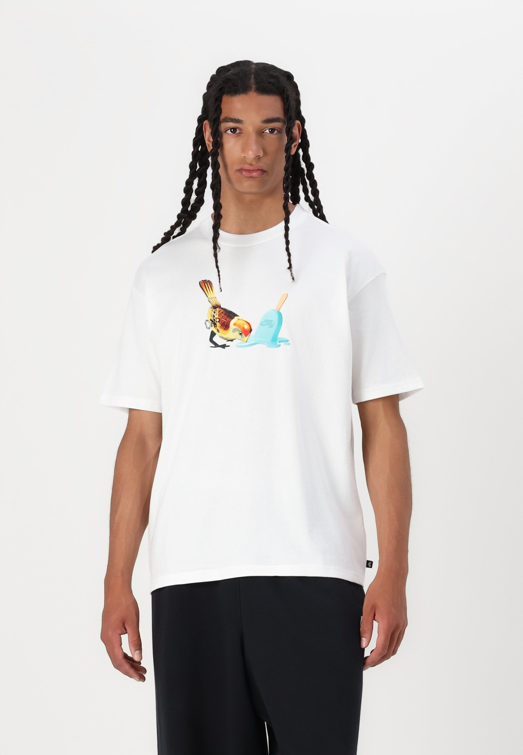 新作【Nike】SB グラフィック スケートTシャツ ICE CREAM TEE Nike SB ICE CREAM TEE - Print T-shirt - white - Zalando.co.uk