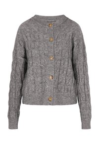 Strickjacke - grau melange