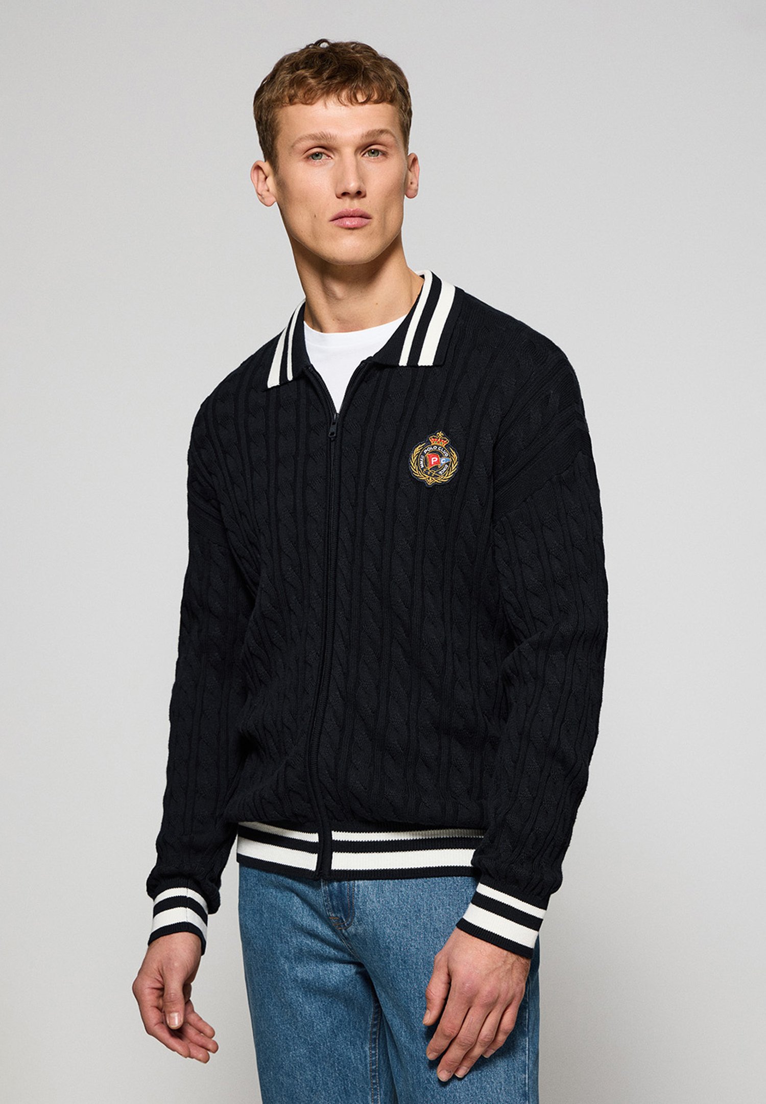 Zalando Cardigan Polo Club Polo Ralph Lauren CABLE KNIT COTTON V