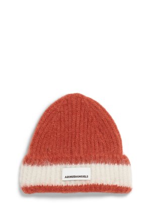 JUPILAA STRIPED UN-WASTED  - Bonnet - emergency red/oatmilk