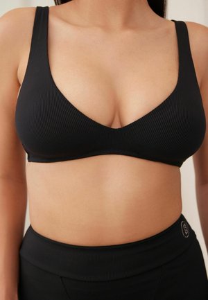 NON PLUNGE PULL-ON CROP - Bustino - black