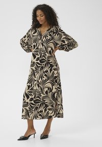 Kaffe CELIA - Robe de jour - feather gray/black graphic