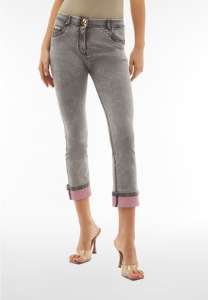 Vaqueros slim fit - skyline denimgray seam black