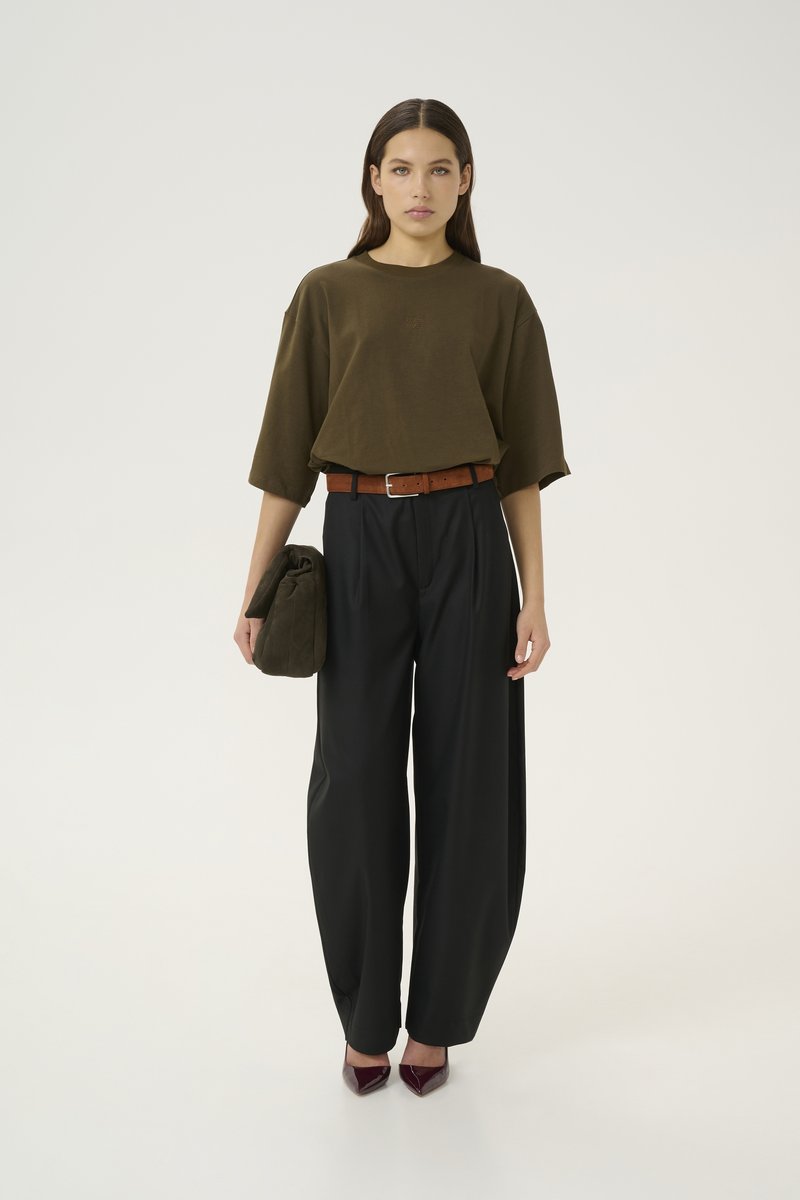 Gestuz T-shirt basic bruin