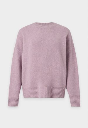 Vero Moda, VMBOOM LS O-NECK PULLOVER GA NOOS - Pullover - elderberry melange