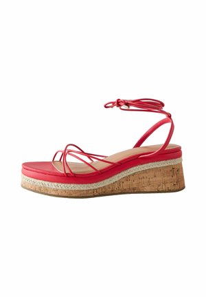 Next, REGULAR FIT - FOREVER COMFORT STRAPPY FLATFORM WEDGE  . - Espadrilles - pink