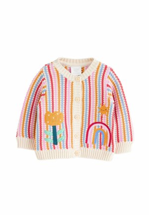 Next, KNITTED BABY CARDIGAN - Strickjacke - multicolour bright stripe