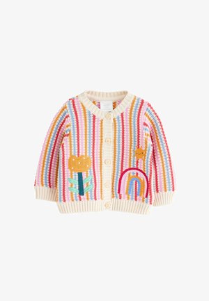 Next, KNITTED BABY CARDIGAN - Cardigan - multicolour bright stripe