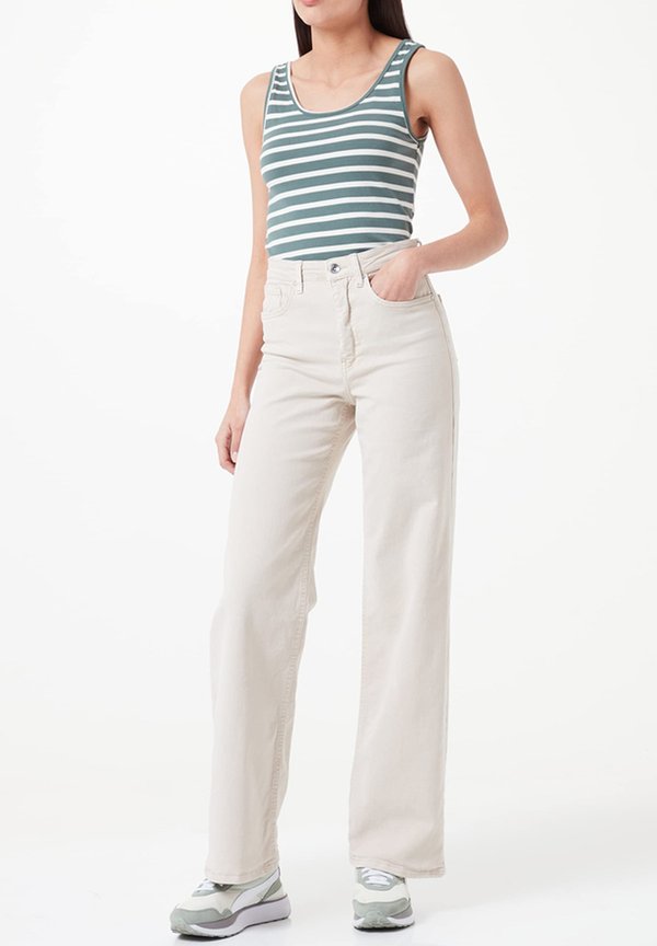 Flared Jeans - beige