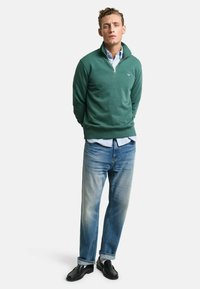 GANT REG SHIELD HALF ZIP  - Sweater - green