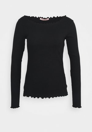 Langærmet T-shirt - black