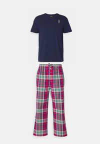 Unselected, navy/raspberry/blue