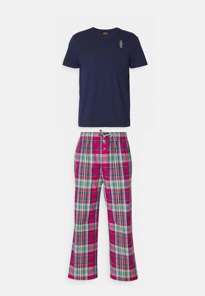 Polo Ralph Lauren PJ SLEEP - Pizsama szett - navy/raspberry/blue