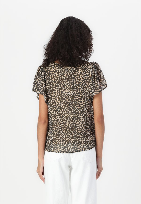 VIMICADA V NECK LEO  - Print T-shirt - tigers eye2