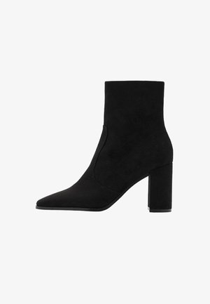 Mango, High heeled ankle boots - black