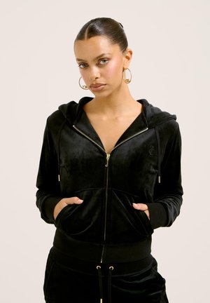 Juicy Couture DACH ADDISON HOODIE - Zip-up sweatshirt - black