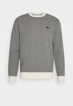 Stickad tröja - off-white