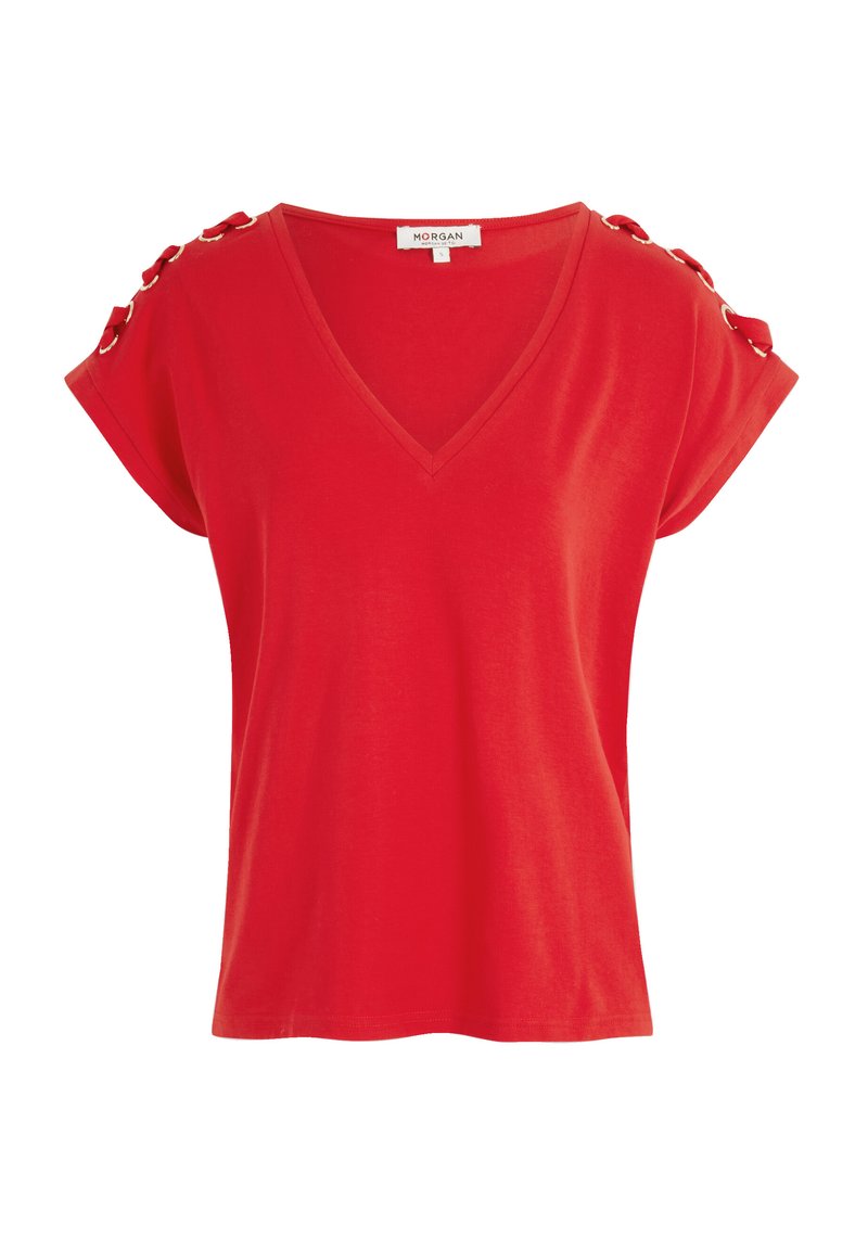 Morgan T-shirt print rood Morgan T-shirt print rood