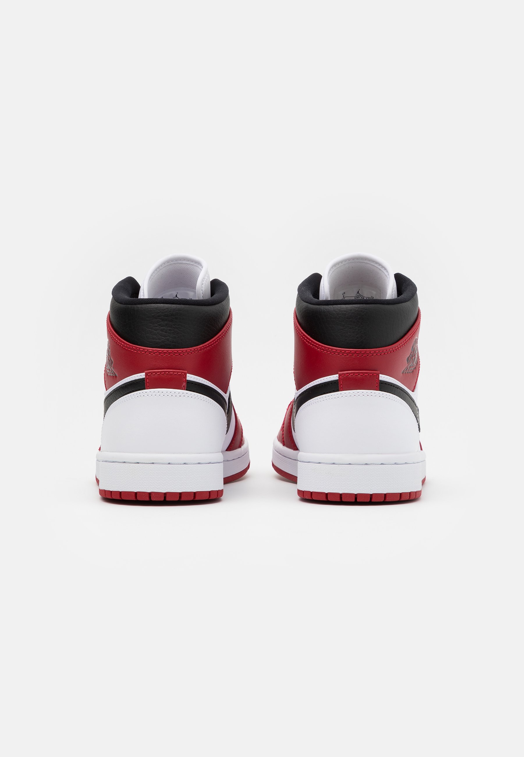 Jordan AIR JORDAN 1 MID - Sneakers hoog - white/gym red/black/Zwart -  Zalando.nl