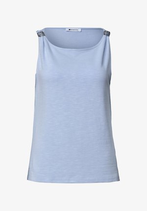 Street One, TOP WITH BOAT NECKLINE AND SHOULDER - Top - cashmere blue