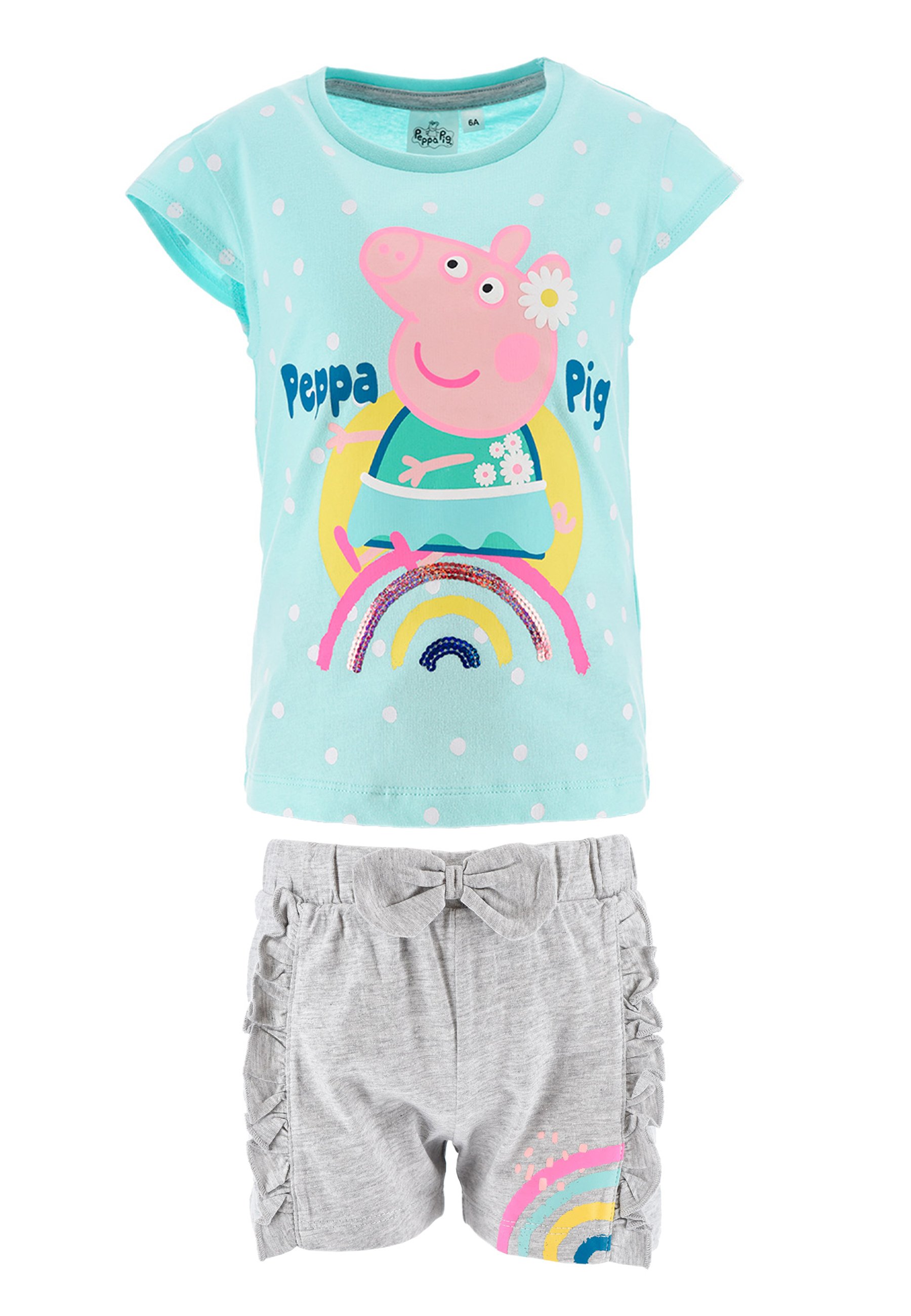 thumbnail image 2 of Peppa Pig Toddler Outfit Set - Graphic T-Shirt And Mesh Shorts 2-Piece 2 of 10