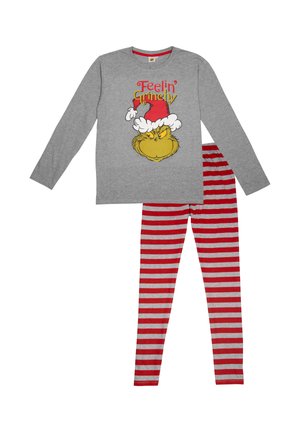 SET - Pyjamas - grau rot