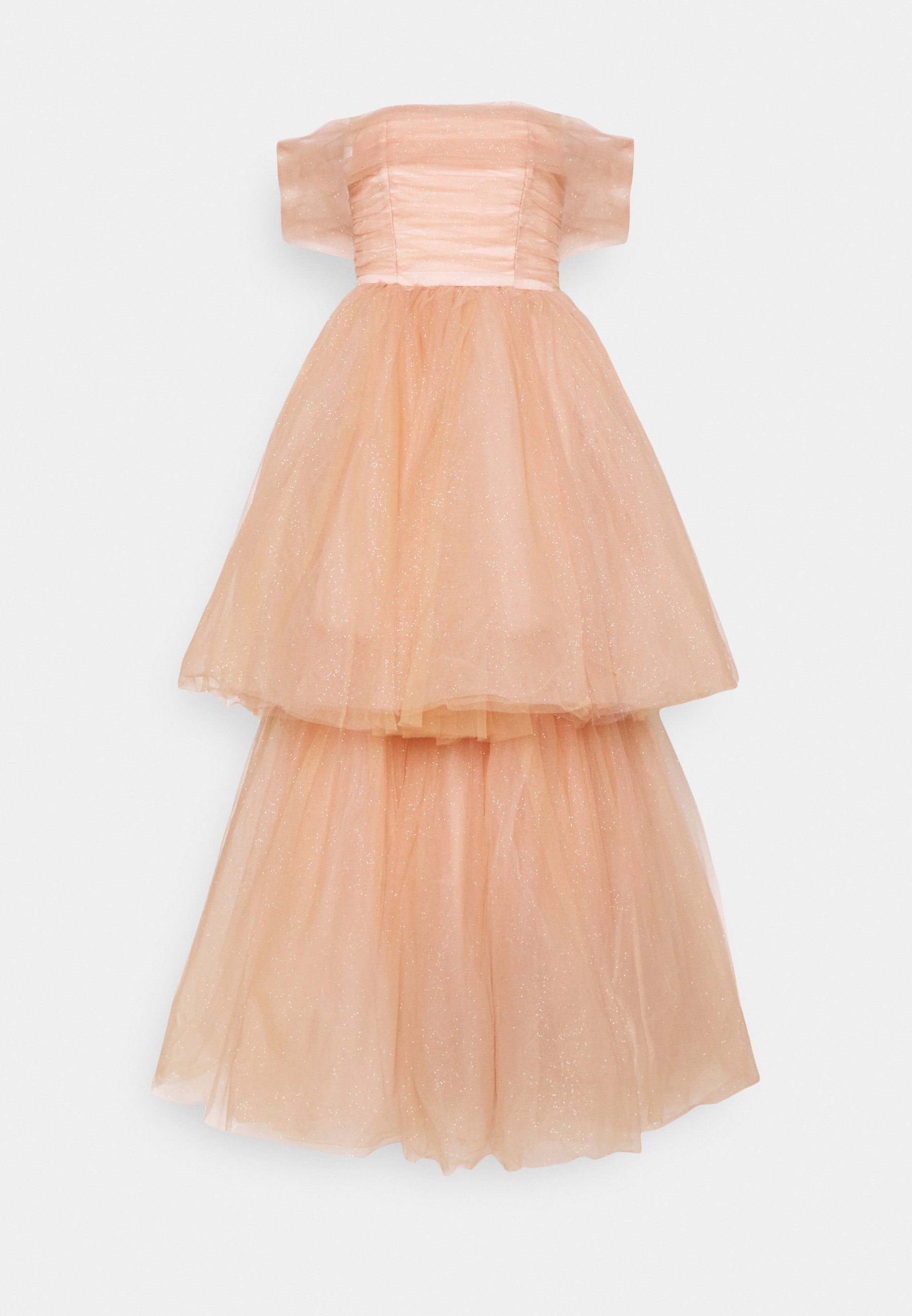 Maya Deluxe BANDEAU TIERED MAXI DRESS 