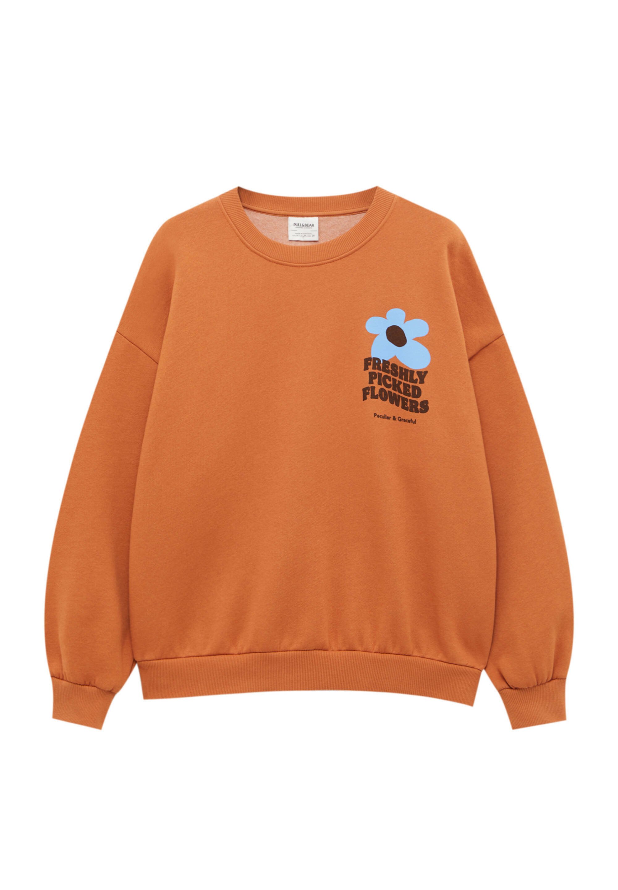 PULL\u0026BEAR FLOWER GRAPHIC - Sweatshirt 
