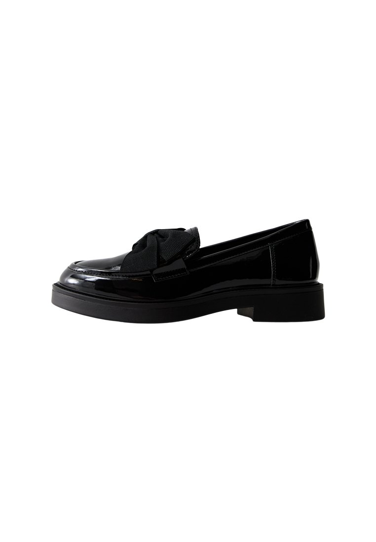 New Look - PATENT BOW  - Slip-ons - black, Enlarge