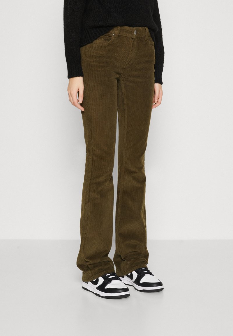 ONLY ONLMARY GLOBAL FLARED  - Broek - olive night